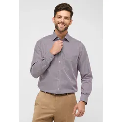 Langarmhemd ETERNA "COMFORT FIT", Herren, Gr. 41, Normalgrößen, lila, 100% cotton, normal, Langarm Manschette, Hemden