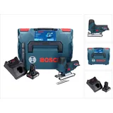 Bosch GST 12V-70 Professional Stichsäge 12 V + 1x Akku 6,0 Ah + Ladegerät + L-Boxx