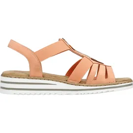 Rieker Sandale Damen Orange 42