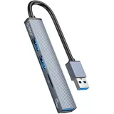 ORICO Hub USB-A 5Gbps 3*USB-A, microSD, alu