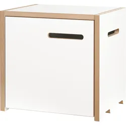 Mehrzweckregal TOJO "halbstark", weiß, B:40cm H:38,3cm T:32cm, MDF, Regale, Standregal Mehrzweckregal, Grund- und Anbaumodule, die miteinander kombiniert werden können
