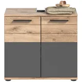 Möbel Boss Waschbeckenunterschrank Mason 60 x 56 x 34 cm Grau
