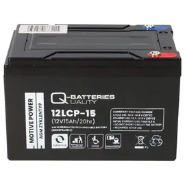 Q-Batteries Akku kompatibel 72V 15Ah (6x12V 15Ah) E-Scooter E-Roller