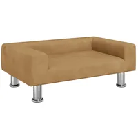 vidaXL Kindersofa Braun 70x45x26,5 cm Samt