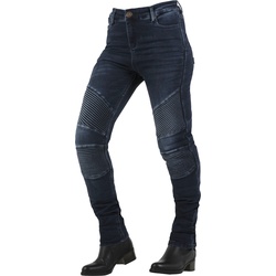 Overlap Stradale Damen Motorradjeans, blau, Größe 28