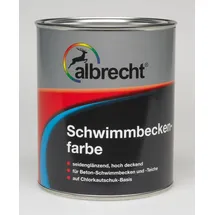 Albrecht Zementfarbe Schwimmbeckenfarbe Capriblau 0,75 l