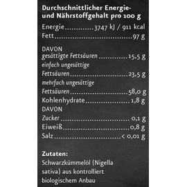 Ölmühle Solling Schwarzkümmelöl UNGEFILTERT 250 ml