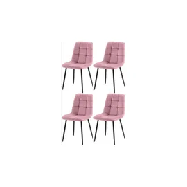 CLP 4er Set Esszimmerstühle Antibes rosa