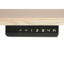 MCW Schreibtisch MCW-D40, Computertisch, elektrisch höhenverstellbar 160x80cm 53kg MVG ~ hellbraun, anthrazit-grau