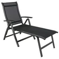 MWH Das Original Kensington Gartenliege 138 x 72 x 111 cm Iron Grey