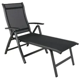 MWH Das Original Kensington Gartenliege 138 x 72 x 111 cm Iron Grey