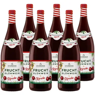 KATLENBURGER - Kirsch Fruchtglühwein | Fruchtiger Glühwein aus Fruchtwein, Kirschsaft und Glühweingewürz. Wird gemütliche Winterabende umso mehr versüßen. Inhalt: 6x 1L und 8,5% vol.