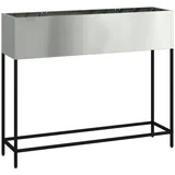 vidaXL Hochbeet 100x26x82 cm Galvanisierter Stahl
