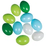 Rayher Plastikeier Blau/Grün Kunststoff 6 cm