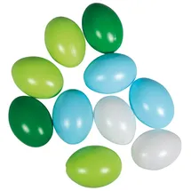 Rayher Plastikeier Blau/Grün Kunststoff 6 cm