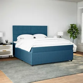 vidaXL Boxspringbett 180 x 200 cm Blau