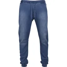 URBAN CLASSICS Knitted Denim Jogpants Regular Blau XXL