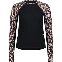 Mons Royale Bella Merino Long Sleeve Sweatshirt Leopard/Schwarz XL