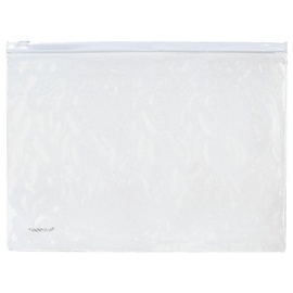 FolderSys Kleinkrambeutel 40413-10, B5, transparent/weiß, mit Gleitverschluss- und Mundschutzbeutel A5 quer transparent, 18x25.5 cm