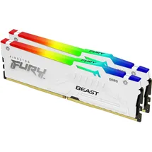 Kingston FURY Beast DDR5 5600MT/s RGB 64GB Kit (2x32GB) CL36 Weiß KF556C36BWE2AK2-64