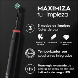 Oral-B Pro 3 3000 CrossAction schwarz + Aufsteckbürste