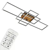 Brilo CCT LED Deckenleuchte 104 cm schwarz