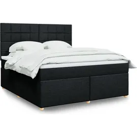 vidaXL Boxspringbett 180 x 200 cm Schwarz