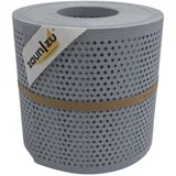 zaunzu® Sichtschutz Rille Gelocht Diamant Muster 26 m Fenstergrau