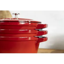 Staub Cocotte Kochtopfset 3-tlg. kirsch-rot