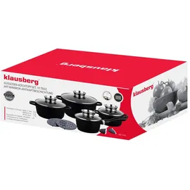 Klausberg KB-7360 12 Teile Granitgrau - Schwarz