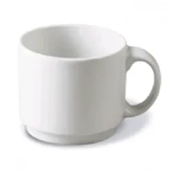 Caterado 12x Kaffeebecher ADRINA, Farbe: weiß, Inhalt: 0,3 Liter