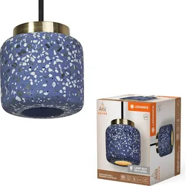 LEDVANCE Terrazzo 1-flg. 30 cm Kugel blau Metall