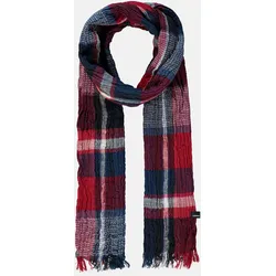Schal in Twillqualität, kariert - Cranberry - PCK