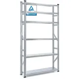 Proregal Fachbodenregal Silber, Metall, 150x210x32 cm, Freizeit, Heimwerken, Werkstatt, Schwerlastregale