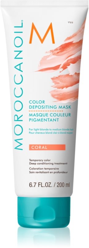 Moroccanoil Color Depositing Sanfte nährende Maske ohne permanente Farbpigmente Coral 200 ml