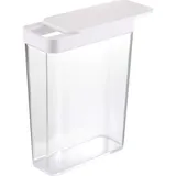 Yamazaki 4952 TOWER Food Container, white, Polystyrene/Polyethylene, 18.7 x 8.5 x 24.5 cm