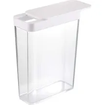 Yamazaki 4952 TOWER Food Container, white, Polystyrene/Polyethylene, 18.7 x 8.5 x 24.5 cm