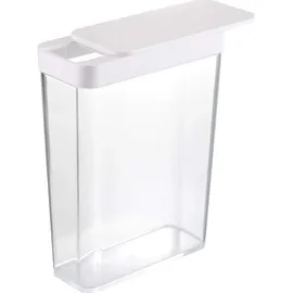 Yamazaki 4952 TOWER Food Container, white, Polystyrene/Polyethylene, 18.7 x 8.5 x 24.5 cm