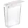 Yamazaki 4952 TOWER Food Container, white, Polystyrene/Polyethylene, 18.7 x 8.5 x 24.5 cm