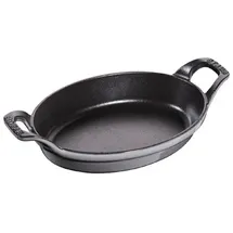 Staub Specialities Ofenform 21 cm, oval, Graphit-Grau, Gusseisen