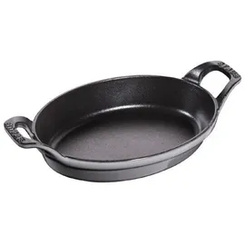 Staub Specialities Ofenform 21 cm, oval, Graphit-Grau, Gusseisen