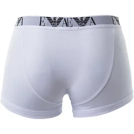 Emporio Armani Herren Shorts Vorteilspack - Trunks, Pants, Unterwäsche, Stretch Cotton weiß L