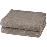 Ross Premium Uni Handtücher Boucle Flanell, Handtuch 50x100 cm