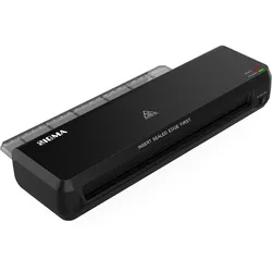 SIGMA Laminiergerät SL410, Kunststoff, bis DIN A4, Heiß- und Kaltlaminierung, schwarz