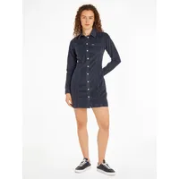 Tommy Jeans Cordkleid »TJW SLIM LS WASHED CORD DRESS«, in modischem Cordmaterial Gr. S (36) N-Gr, Dark night navy) , 25502111-S N-Gr