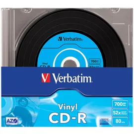 Verbatim Azo Data Vinyl-Design CD-R 80min/700MB, 52x, 10er Slimcase (43426)