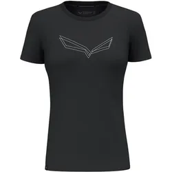 SALEWA Damen Shirt PURE EAGLE FRAME DRY W TSHIRT., black out melange, 42