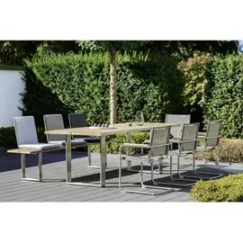 Niehoff Solid Profilkufe Edelstahl - 220 x 95 cm
