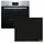 Bosch Herdset BOSCH Einbau-Backofen Teleskopauszug 3D-Heißluft + Induktionskochfeld Booster autark 60 cm