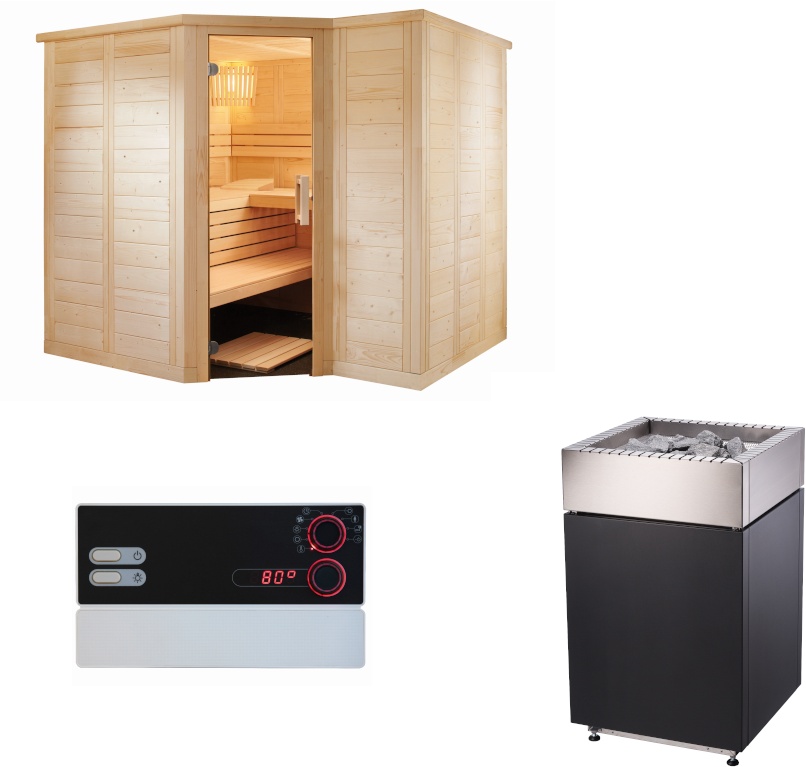 Sentiotec Sauna Komplettset Polaris Large | Qube | 5 Pers.